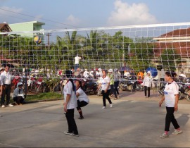Ảnh đội bóng chuyền nữ trường tiểu học Hiến Sơn